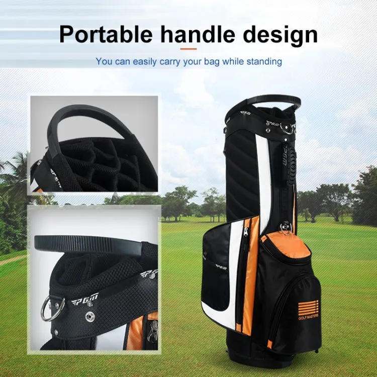 PGM Golf Nylon Lightweight Bag with Holder(Black White)