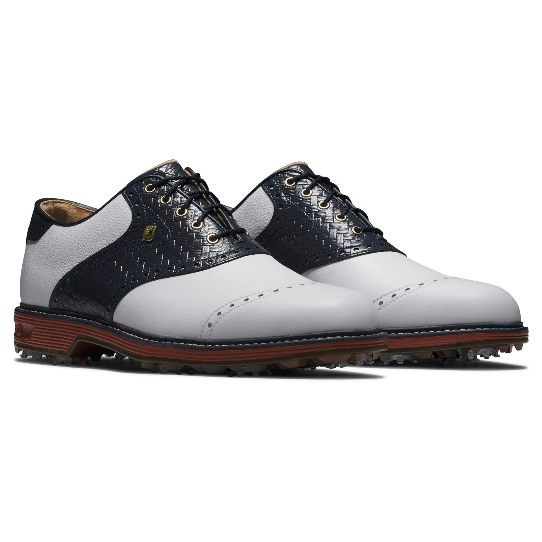 Premiere Series Wilcox Red Clay Golf Shoes White/Navy - 2024