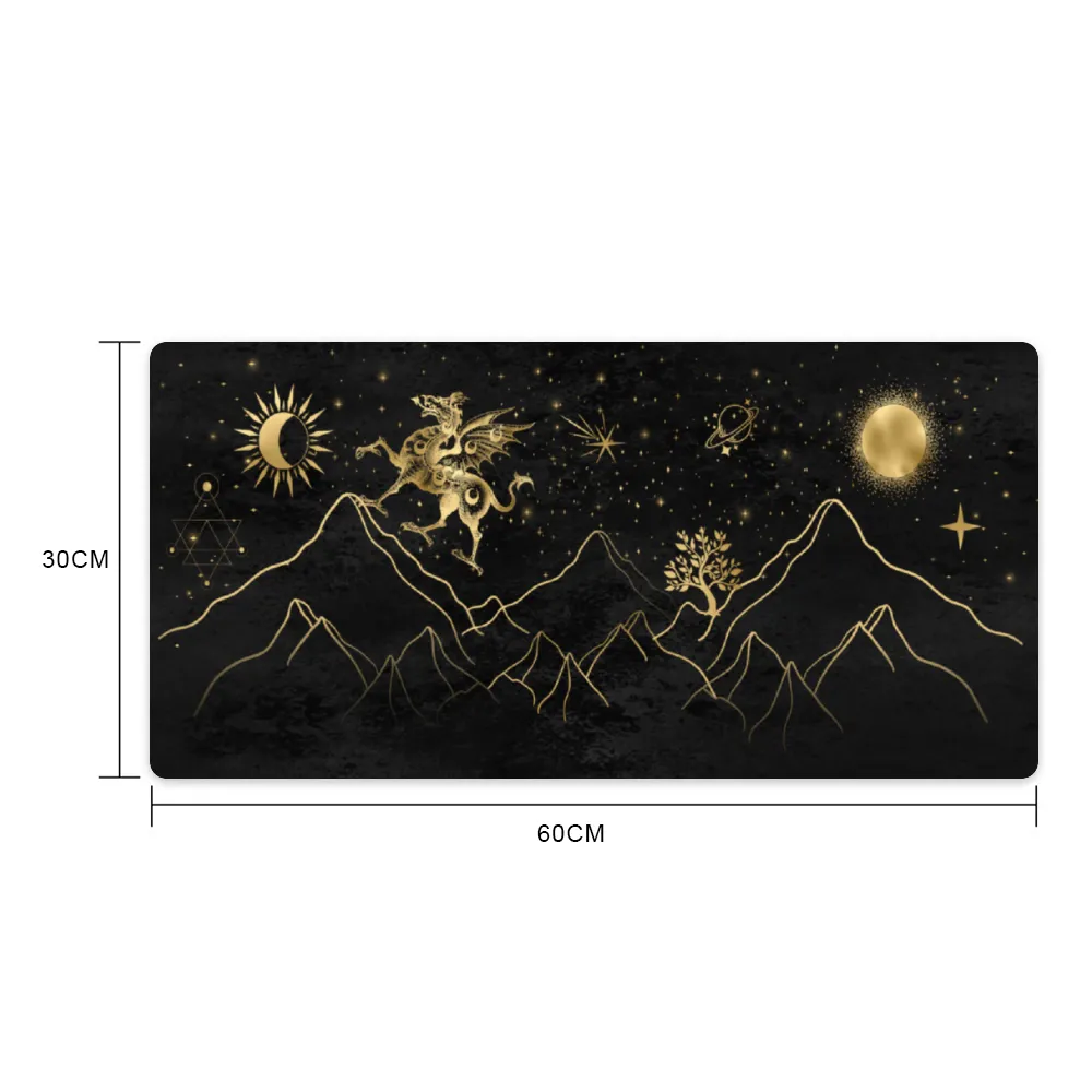 Premium PU Leather Mouse Pads | Non-Slip |Waterproof | Stylish & Durable |Acotar mountains