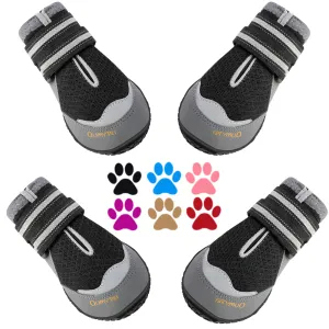 QUMY Dog Shoes for Hot Pavement 4PCS