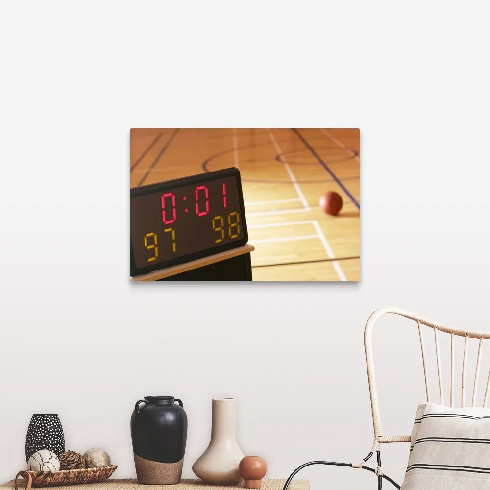 "Basketball court" Canvas Wall Art