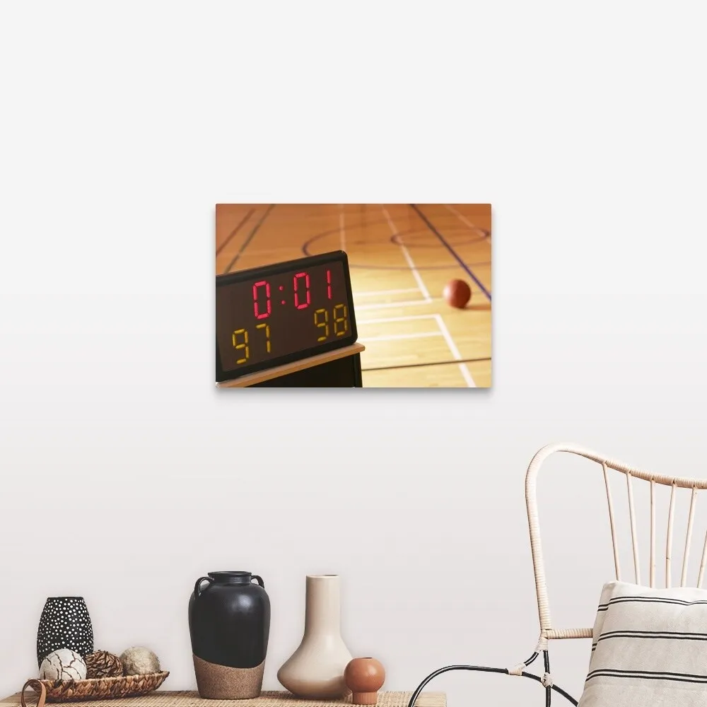 "Basketball court" Canvas Wall Art