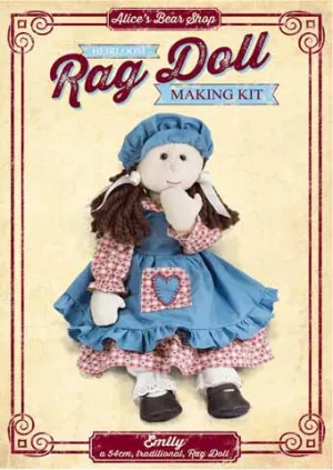 Rag Doll Kit - Emily Traditional Rag Doll - 54cm when made