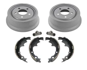 Rear Brake Drums 9 x 2.5 Inch & Brake Shoes for 1990-2000 Jeep Cherokee