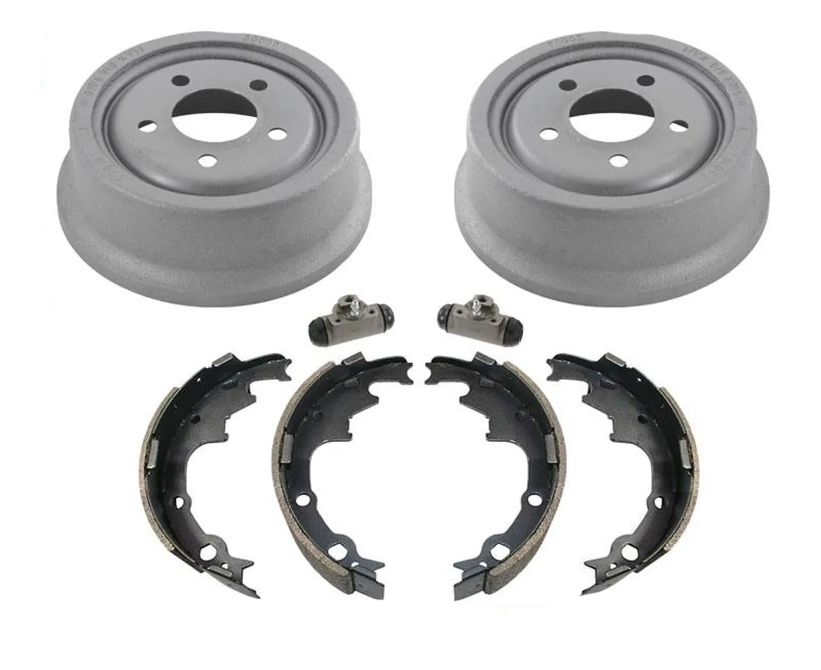 Rear Brake Drums 9 x 2.5 Inch & Brake Shoes for 1990-2000 Jeep Cherokee