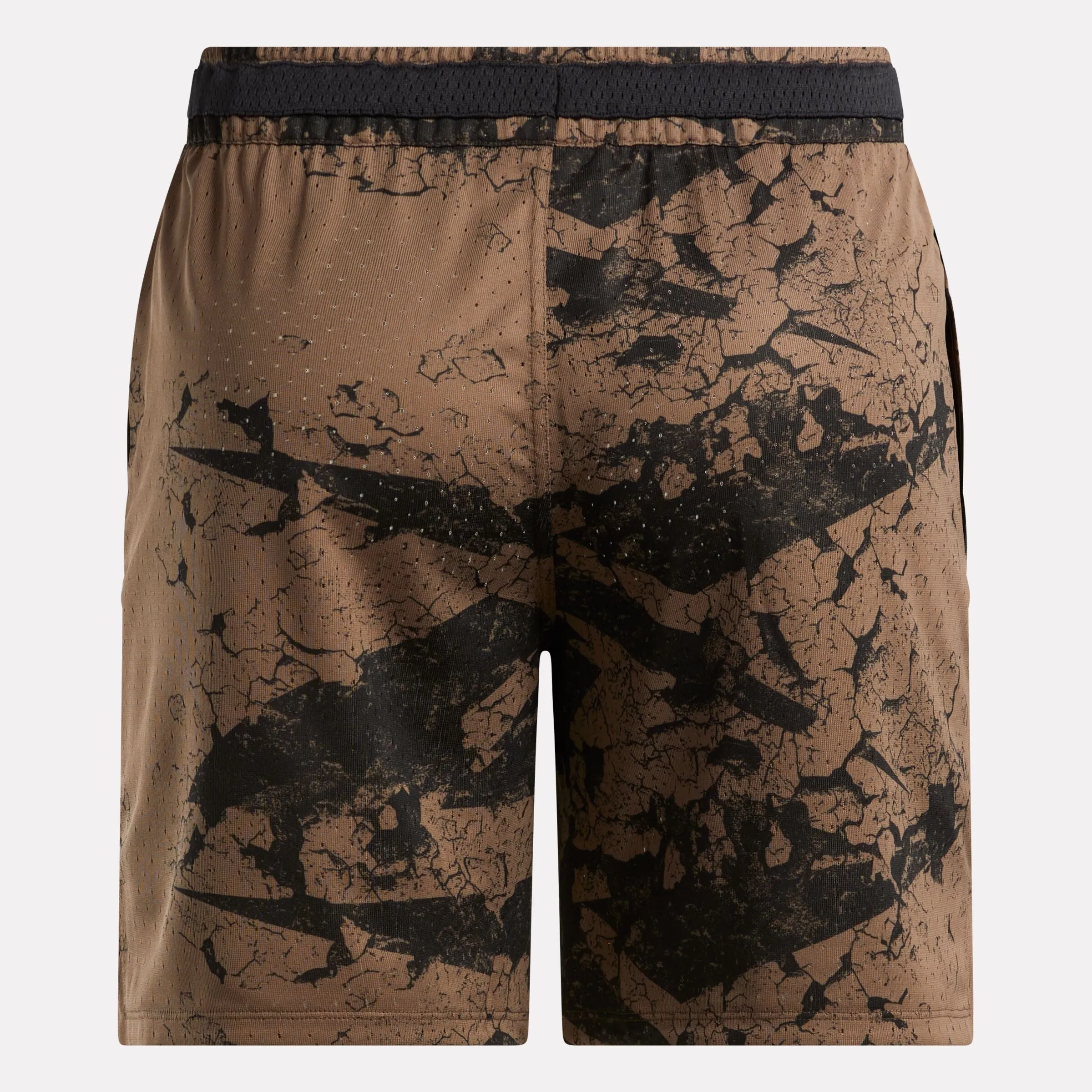 Reebok Basketball Transition Allover Print Shorts Utility Brown