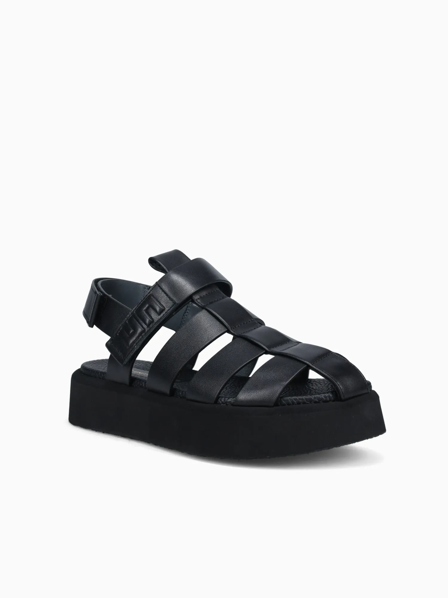 Roma Lo Womens Black Nappa