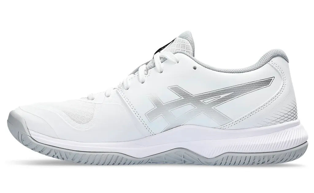 Sale $20 off - Asics Gel-Tactic 12 Women's Court Shoes, White / Pure Silver - Discount in the cart