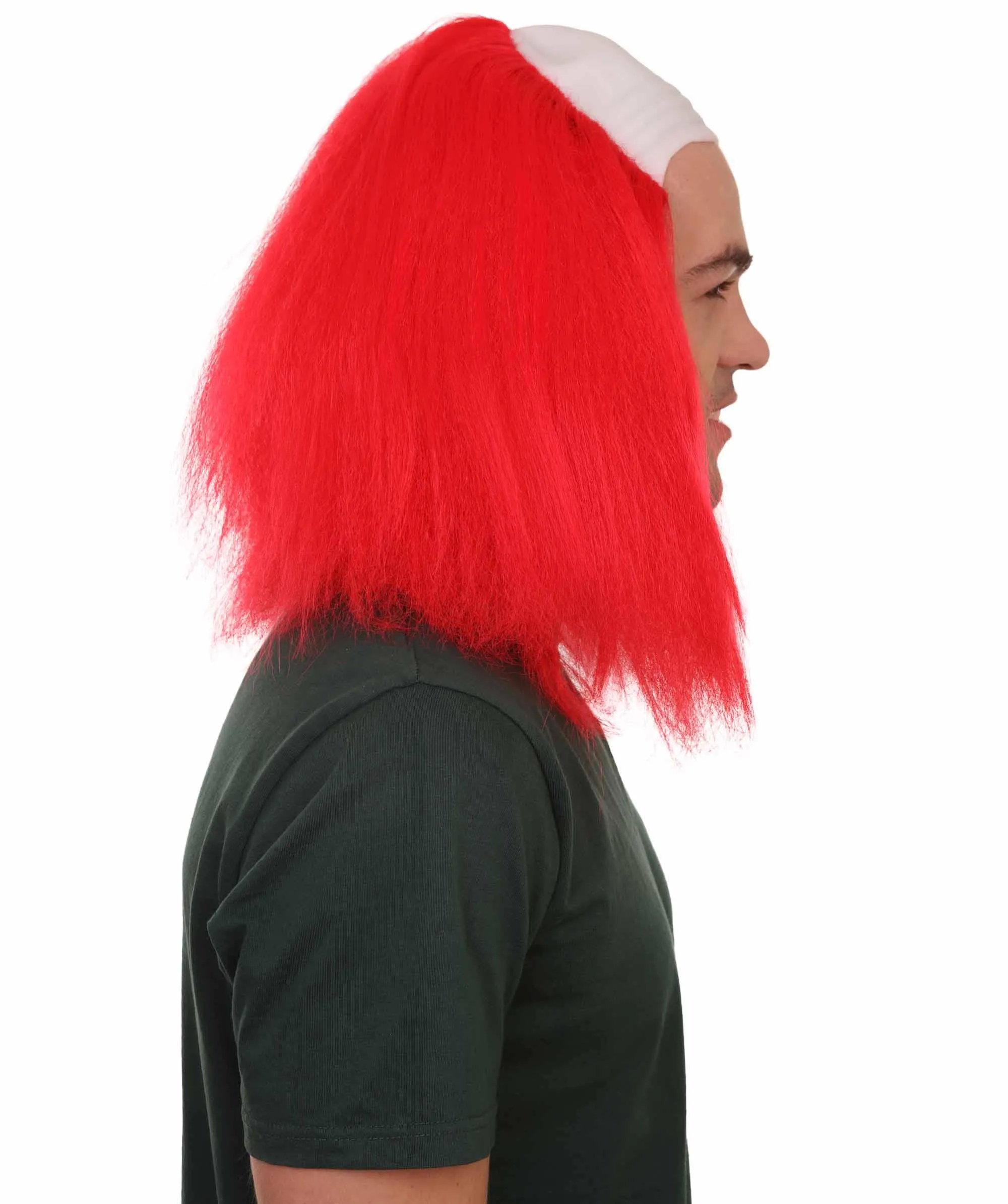 Scary Bald Red Men's Clown Wig | Cosplay Halloween Wig