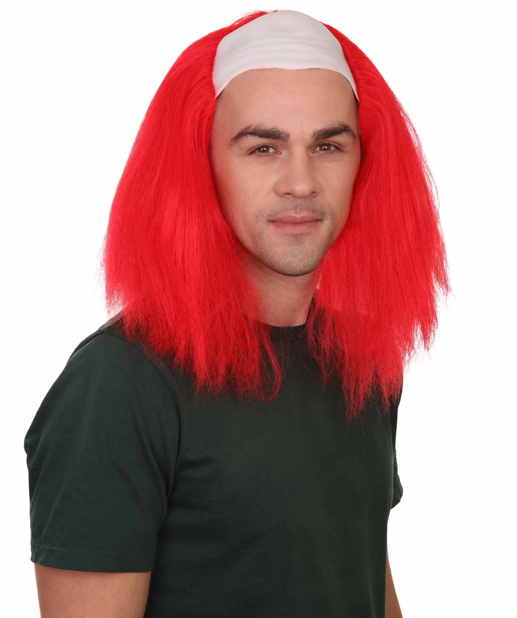 Scary Bald Red Men's Clown Wig | Cosplay Halloween Wig