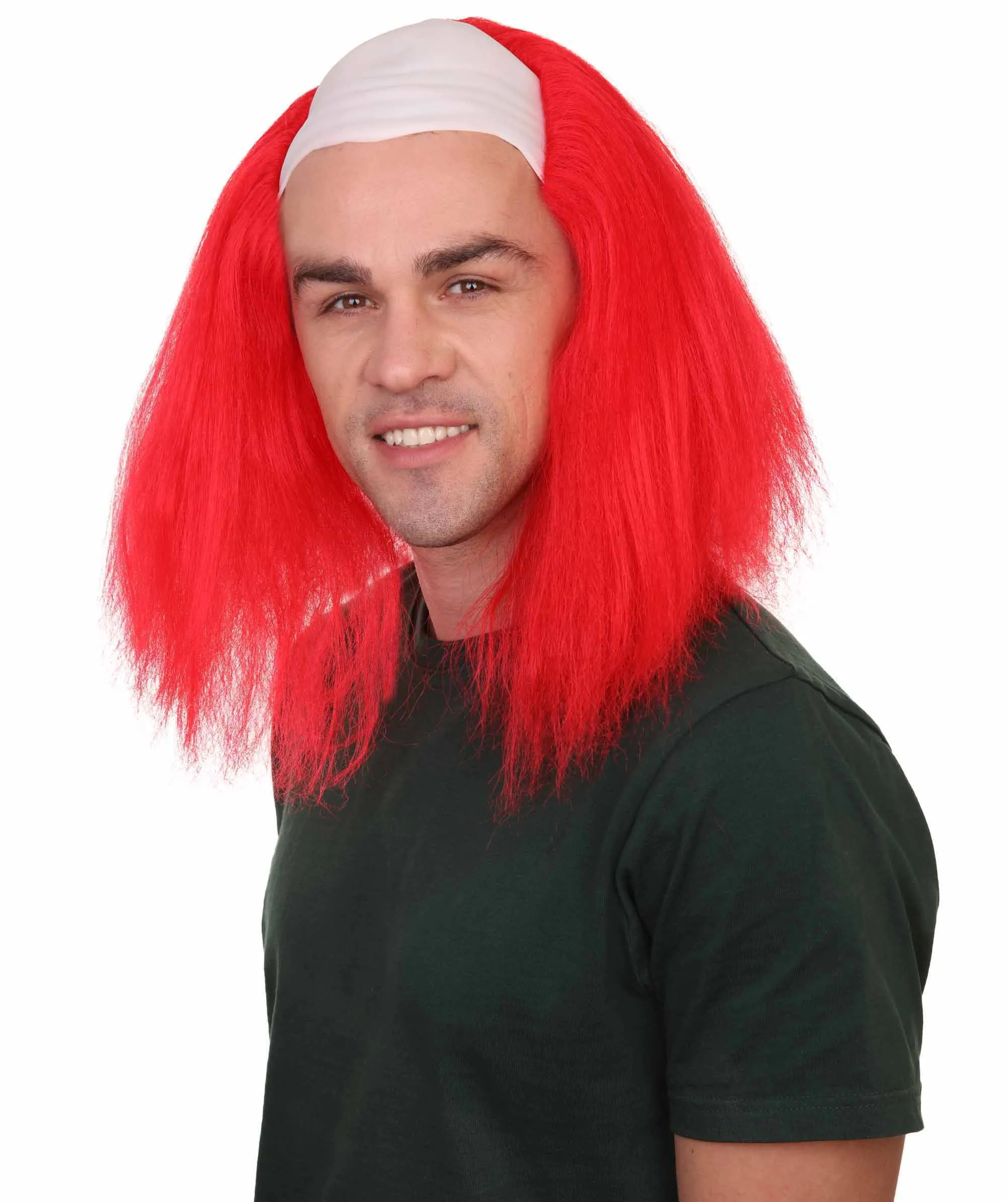 Scary Bald Red Men's Clown Wig | Cosplay Halloween Wig