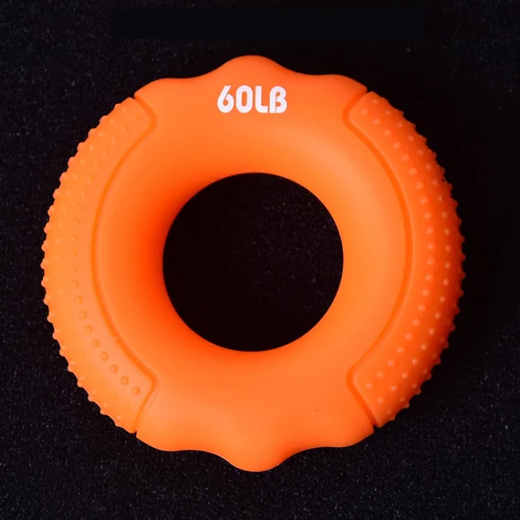 Silicone Gripper Finger Exercise Grip Ring, Specification: 60LB(Dot Orange)