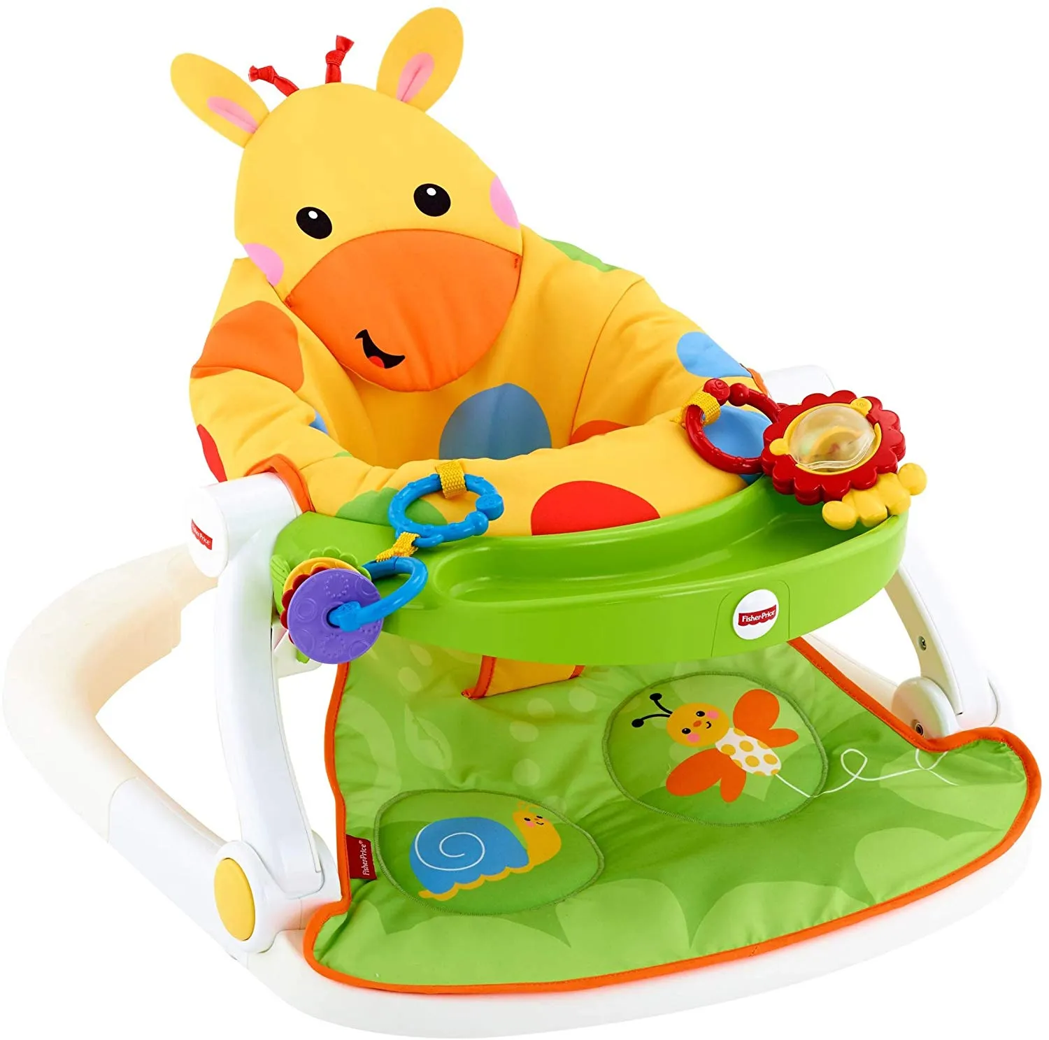 Sit-Me-Up Floor Seat with Tray, Giraffe