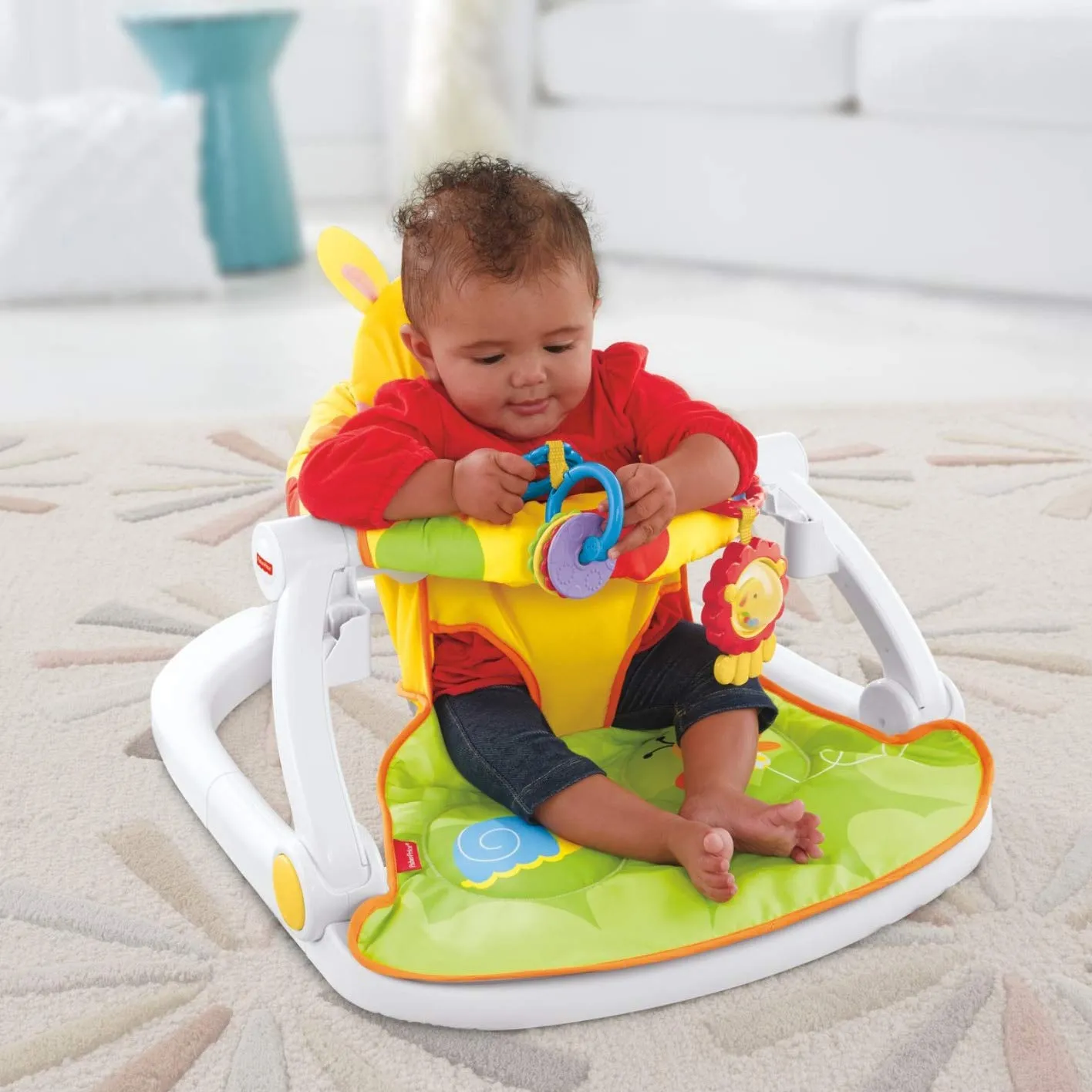 Sit-Me-Up Floor Seat with Tray, Giraffe