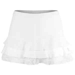 Sofibella Girls Diamond Rush Ruffle Skort - White