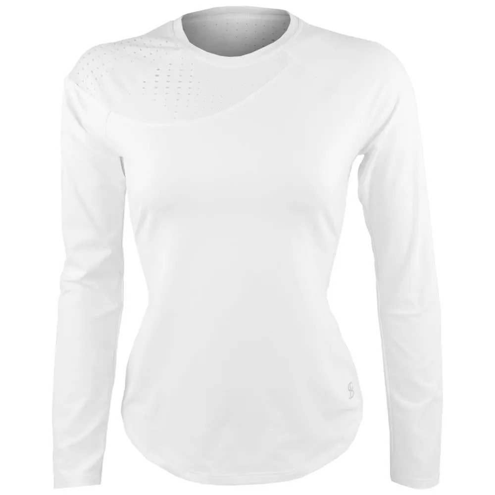 Sofibella Women's Baseline Raglan Longsleeve - White