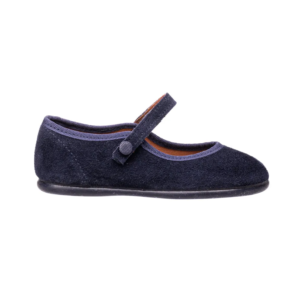 Suede Mary Jane Blue