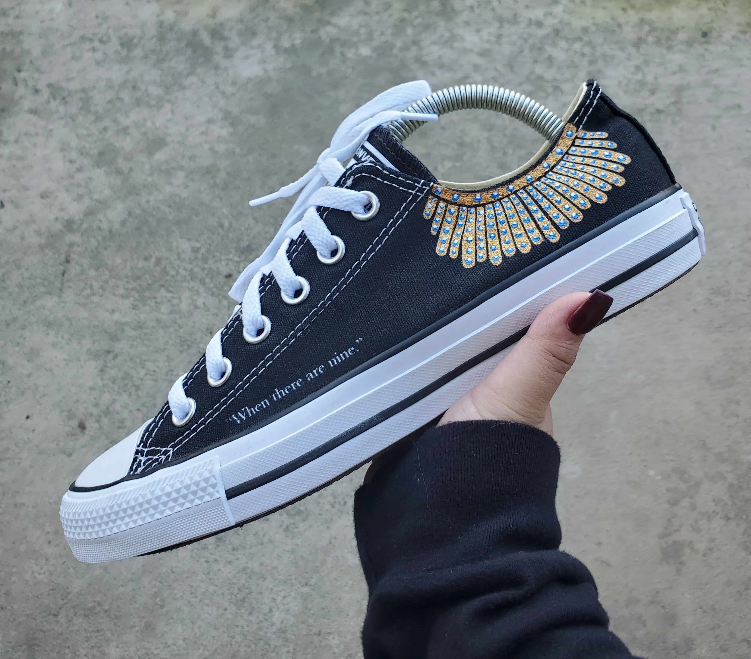 Supreme Court Justice Ruth Bader Ginsburg - Custom Converse Shoes