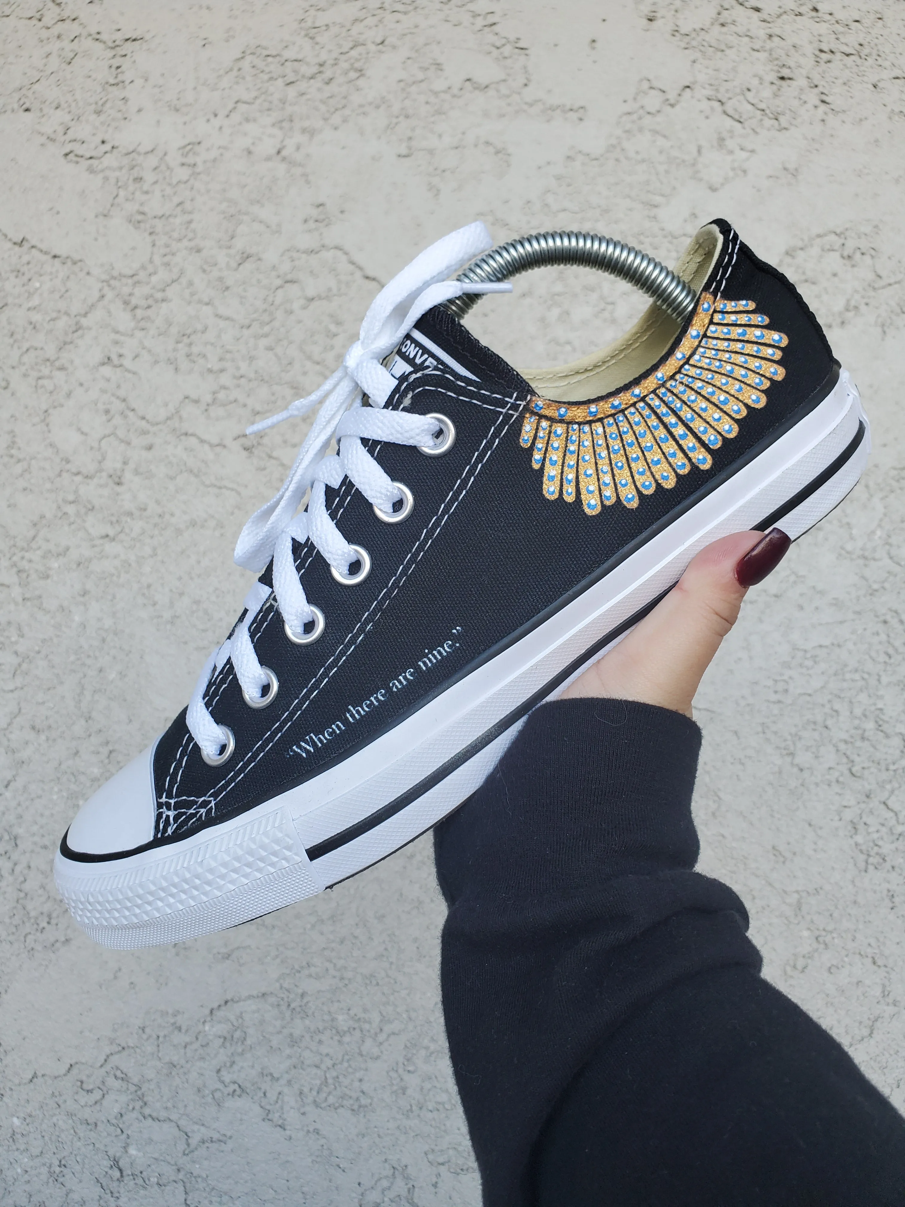 Supreme Court Justice Ruth Bader Ginsburg - Custom Converse Shoes