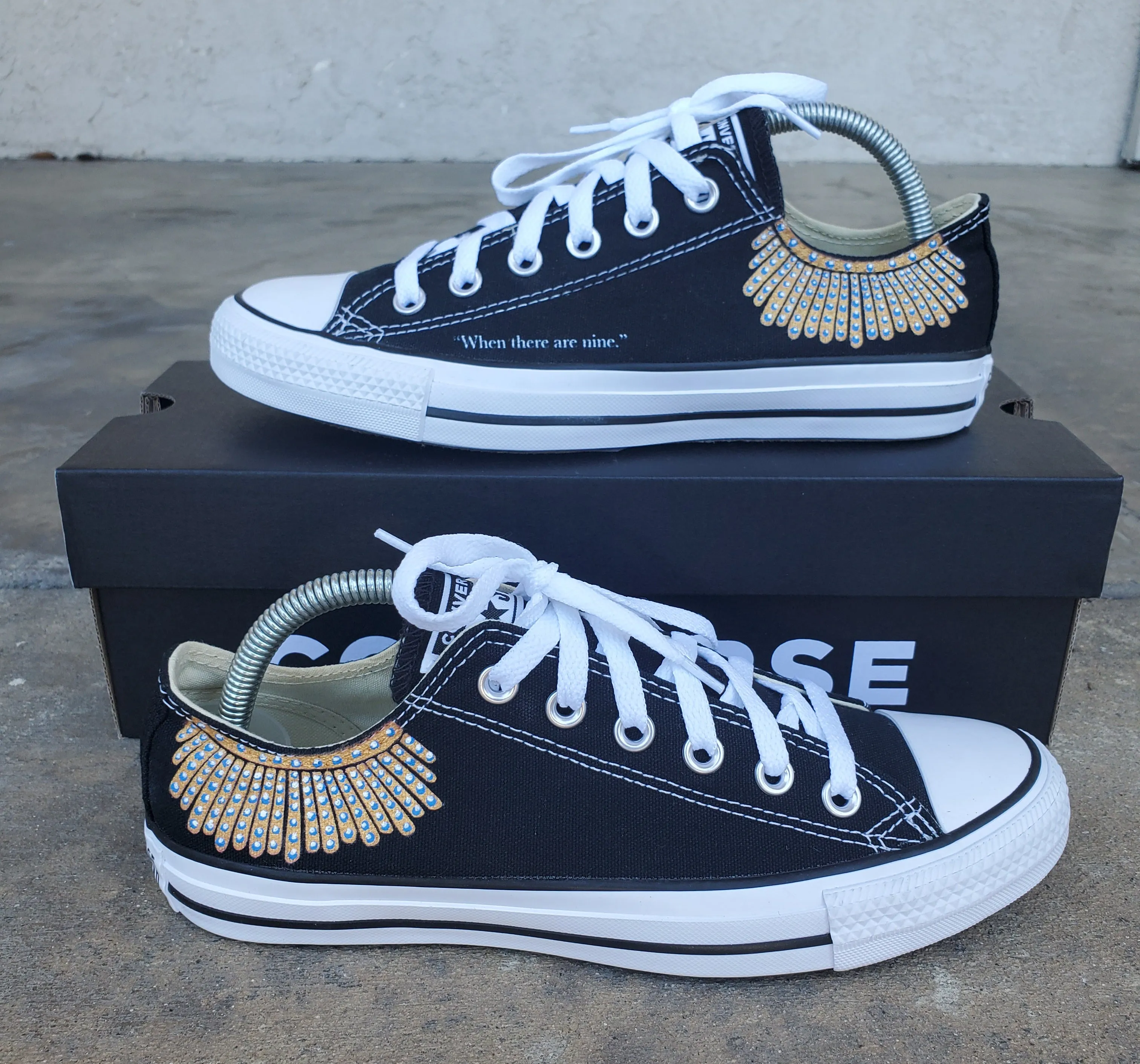 Supreme Court Justice Ruth Bader Ginsburg - Custom Converse Shoes