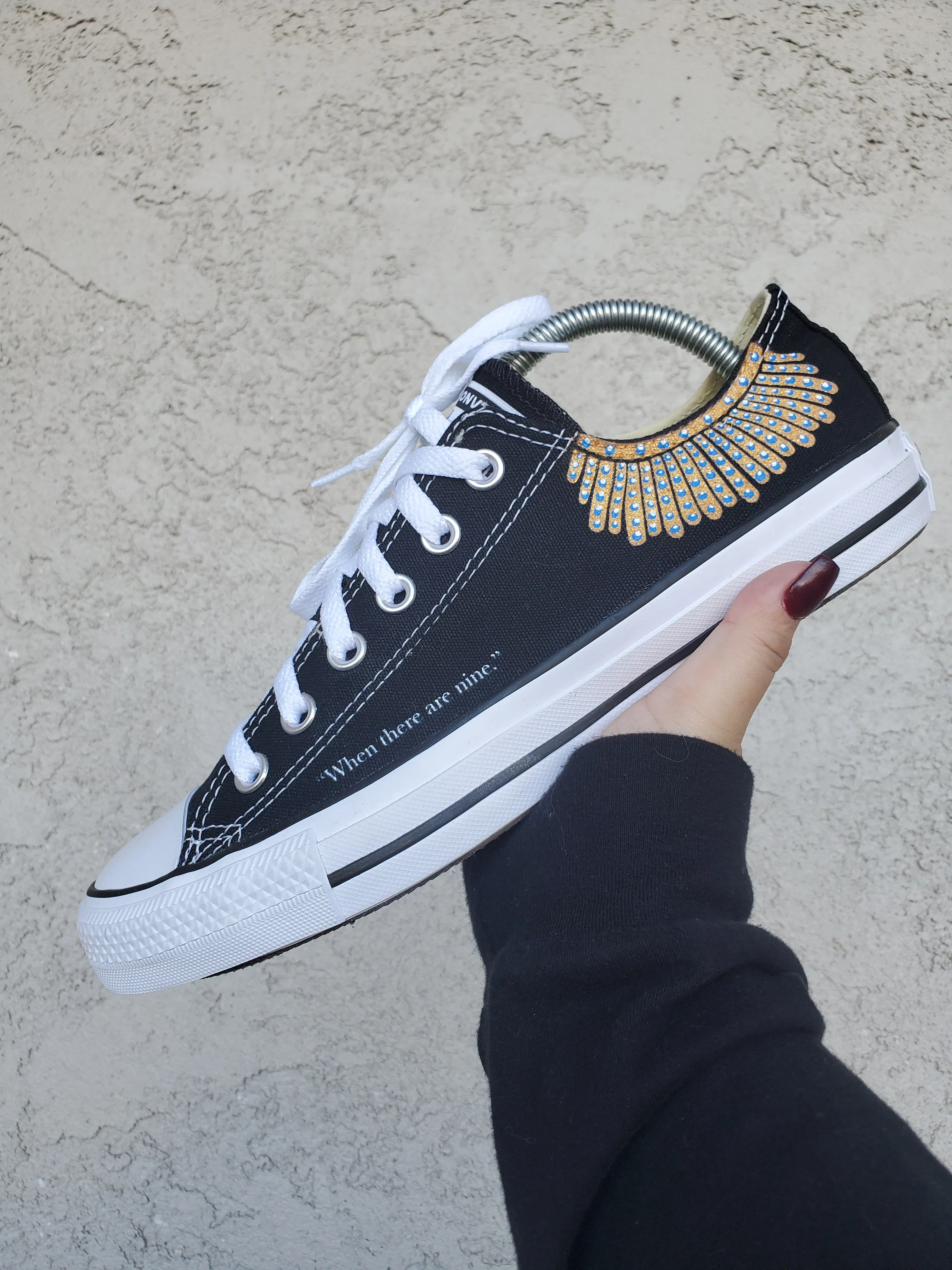 Supreme Court Justice Ruth Bader Ginsburg - Custom Converse Shoes