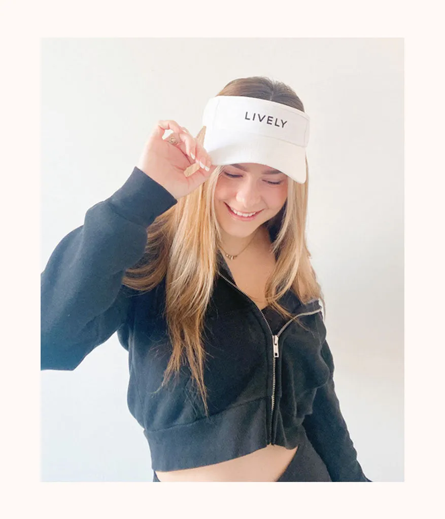 The LIVELY Crew Visor: White