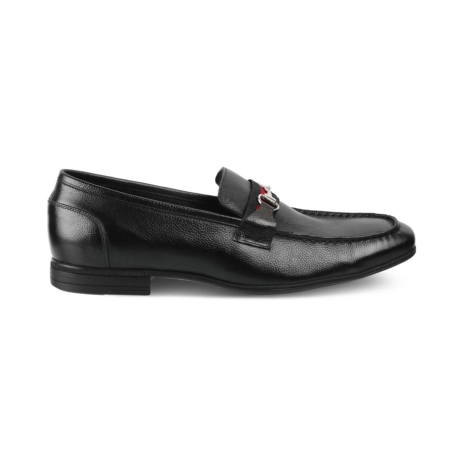 The Suchi Black Mens Leather Loafers