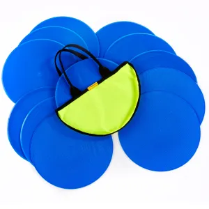 Throw Down Spots | 30cm Set of 12 | Blue