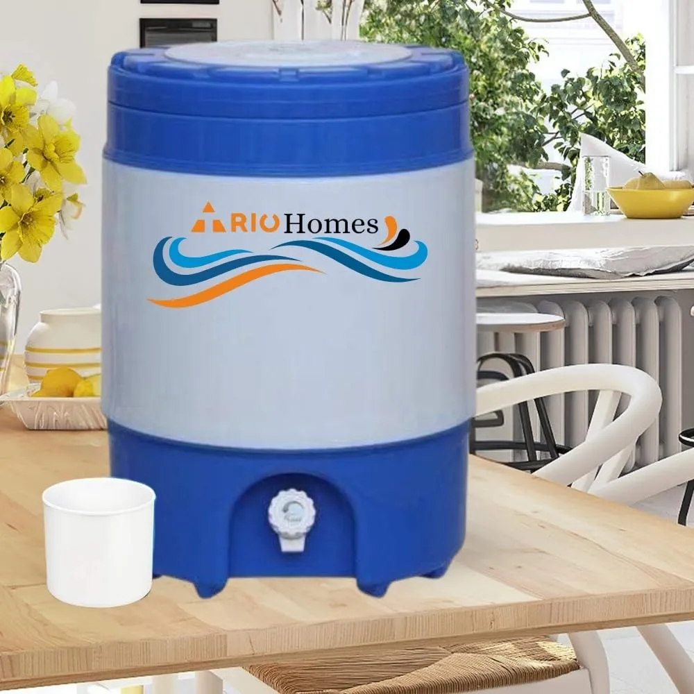 TRIOHOMES Plastic Insulated Water Camper 20 L (Multicolour)