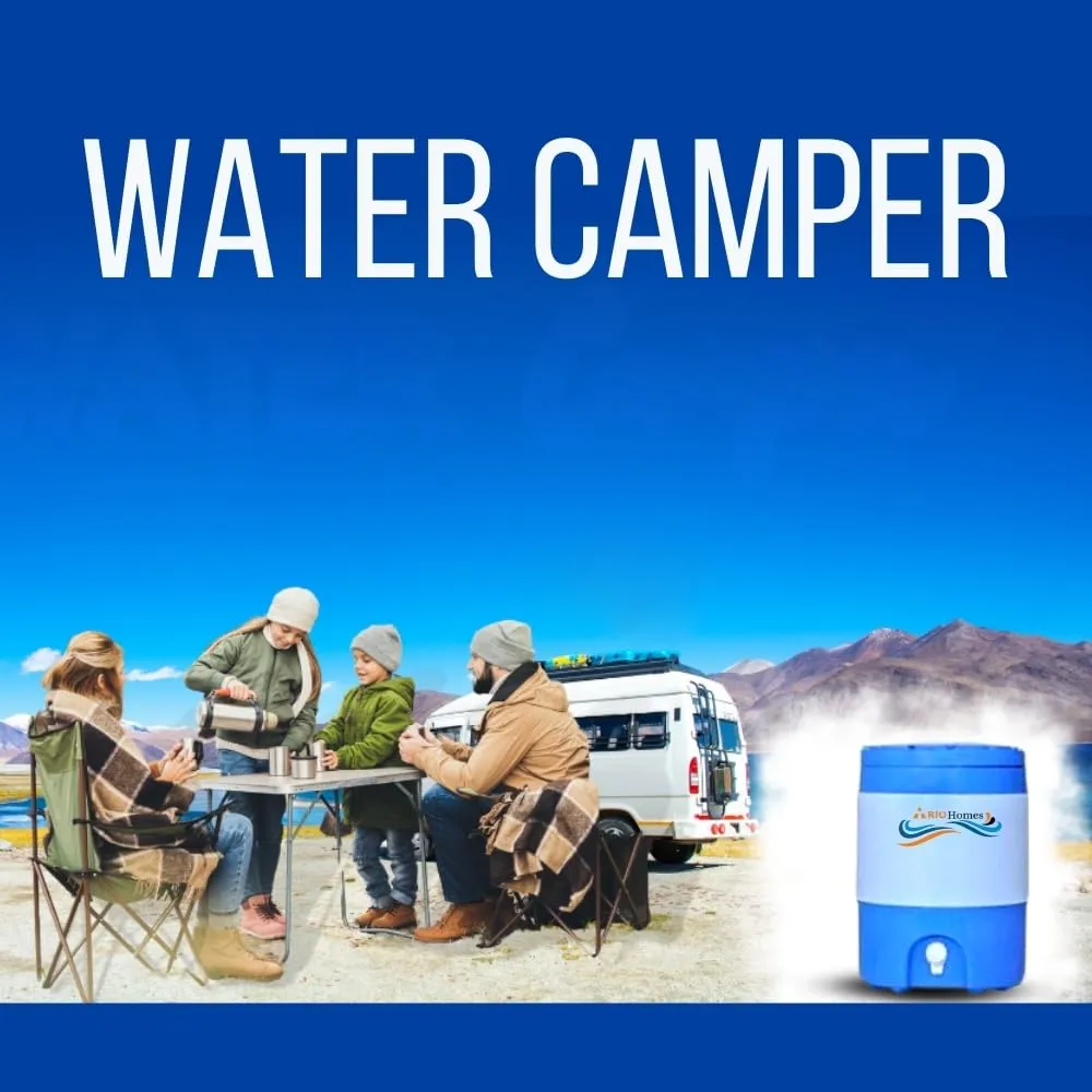 TRIOHOMES Plastic Insulated Water Camper 20 L (Multicolour)