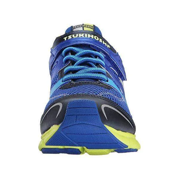 Tsukihoshi Velocity - Blue Lime | Lightweight, Machine Washable Sneakers