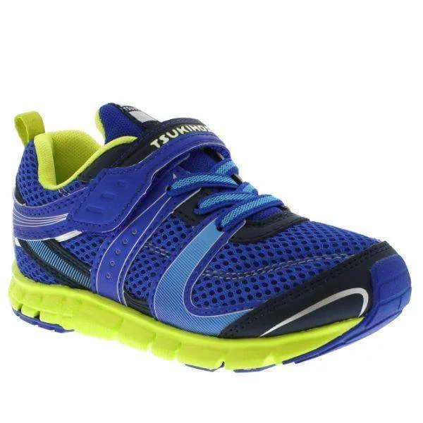 Tsukihoshi Velocity - Blue Lime | Lightweight, Machine Washable Sneakers