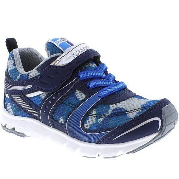 Tsukihoshi Velocity Navy Camo Boys Runnning Shoes (Machine Washable)