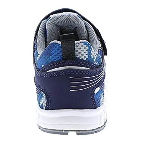 Tsukihoshi Velocity Navy Camo Boys Runnning Shoes (Machine Washable)