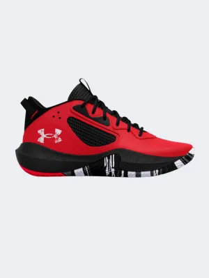 Under Armour Lockdown 6 Gs-Boys Basketball Shoes Red/Black