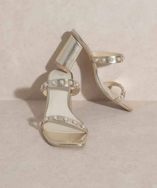 Victoria - Pearl Strap Heel