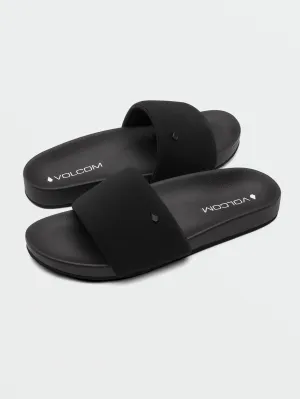 Volcom Cool Slide Sandals - Black Out