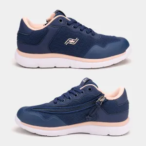 Voyage shoe - navy and peach, women