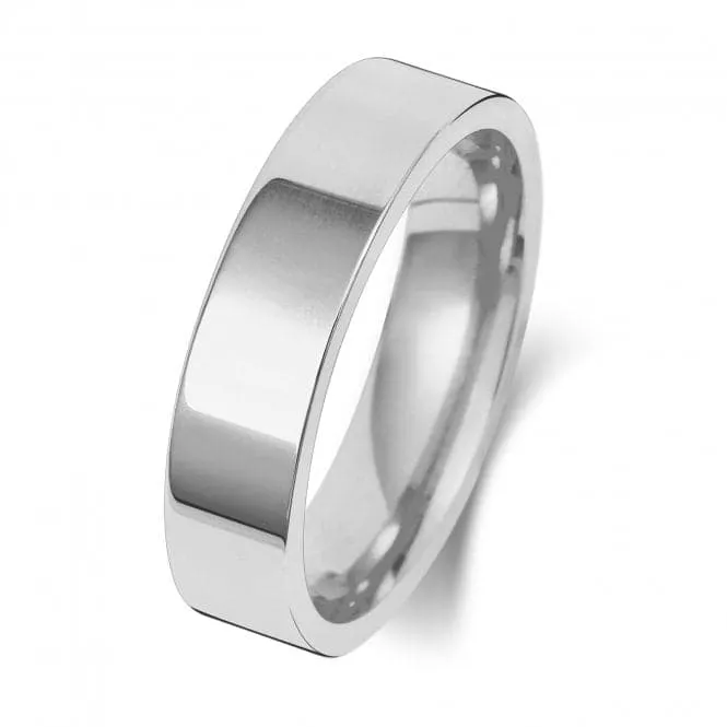 Wedding Band 9K Flat Court 5mm-1.20 Wedding  Ring W125WL