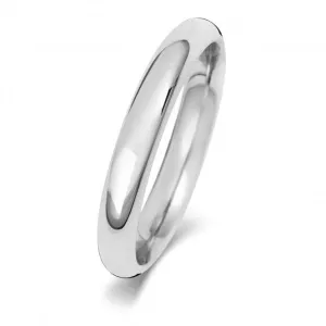 Wedding Band Platinum Trad Court 3mm-1.4 Wedding  Ring WP163M