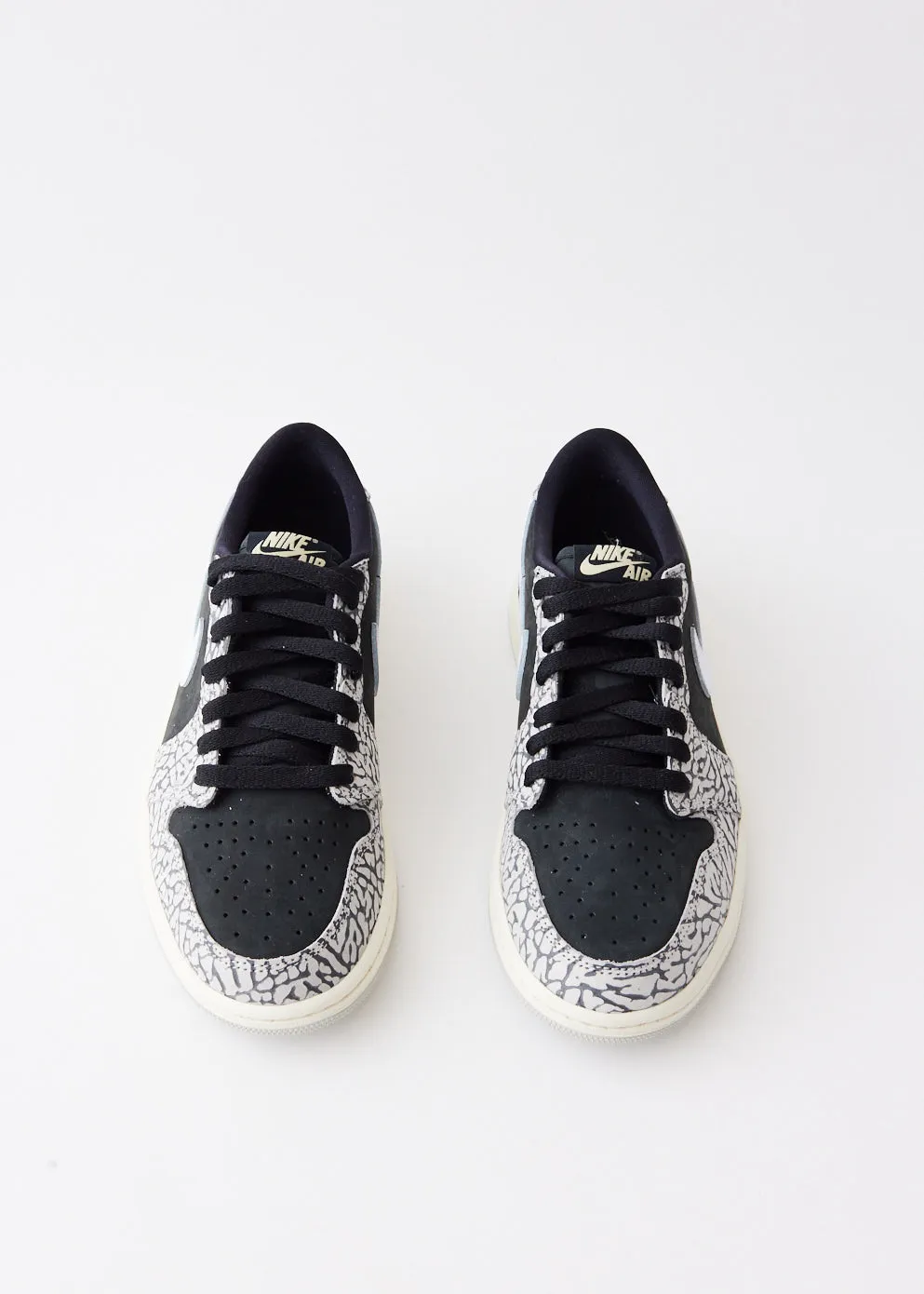 Women's Air Jordan 1 Low OG 'Black Elephant' Sneakers