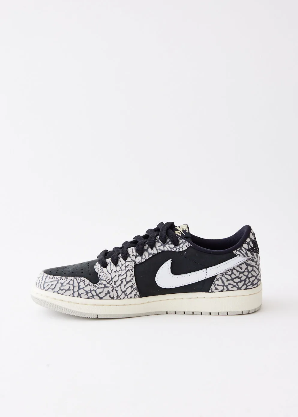 Women's Air Jordan 1 Low OG 'Black Elephant' Sneakers