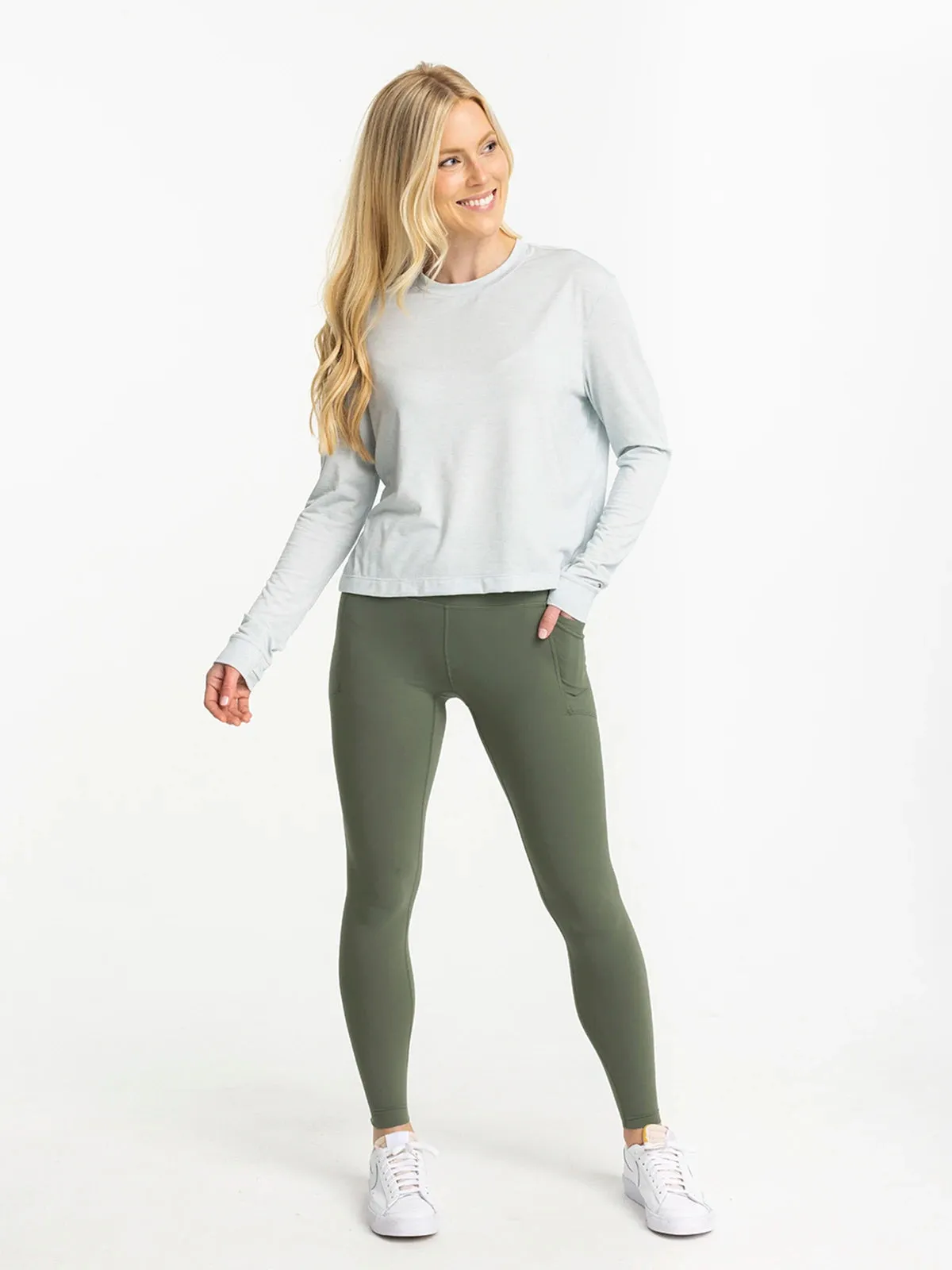 Women's All Day Pocket Legging - Agave Green