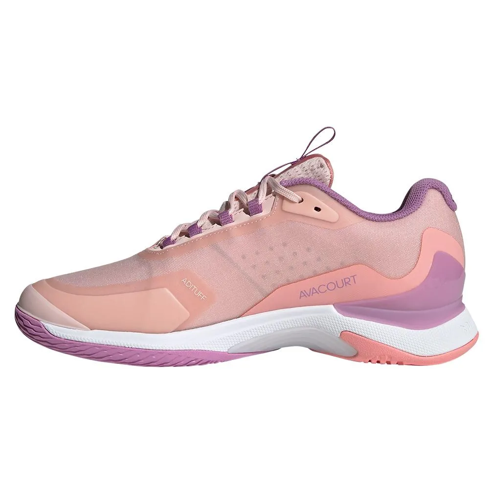 Womens Avacourt 2 Tennis Shoes Sandy Pink and Purple Burst