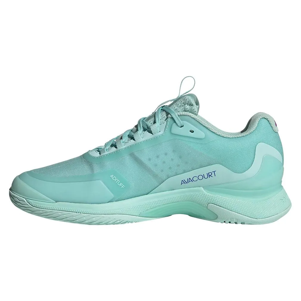 Womens Avacourt 2 Tennis Shoes Semi Flash Aqua and Cobalt Blue