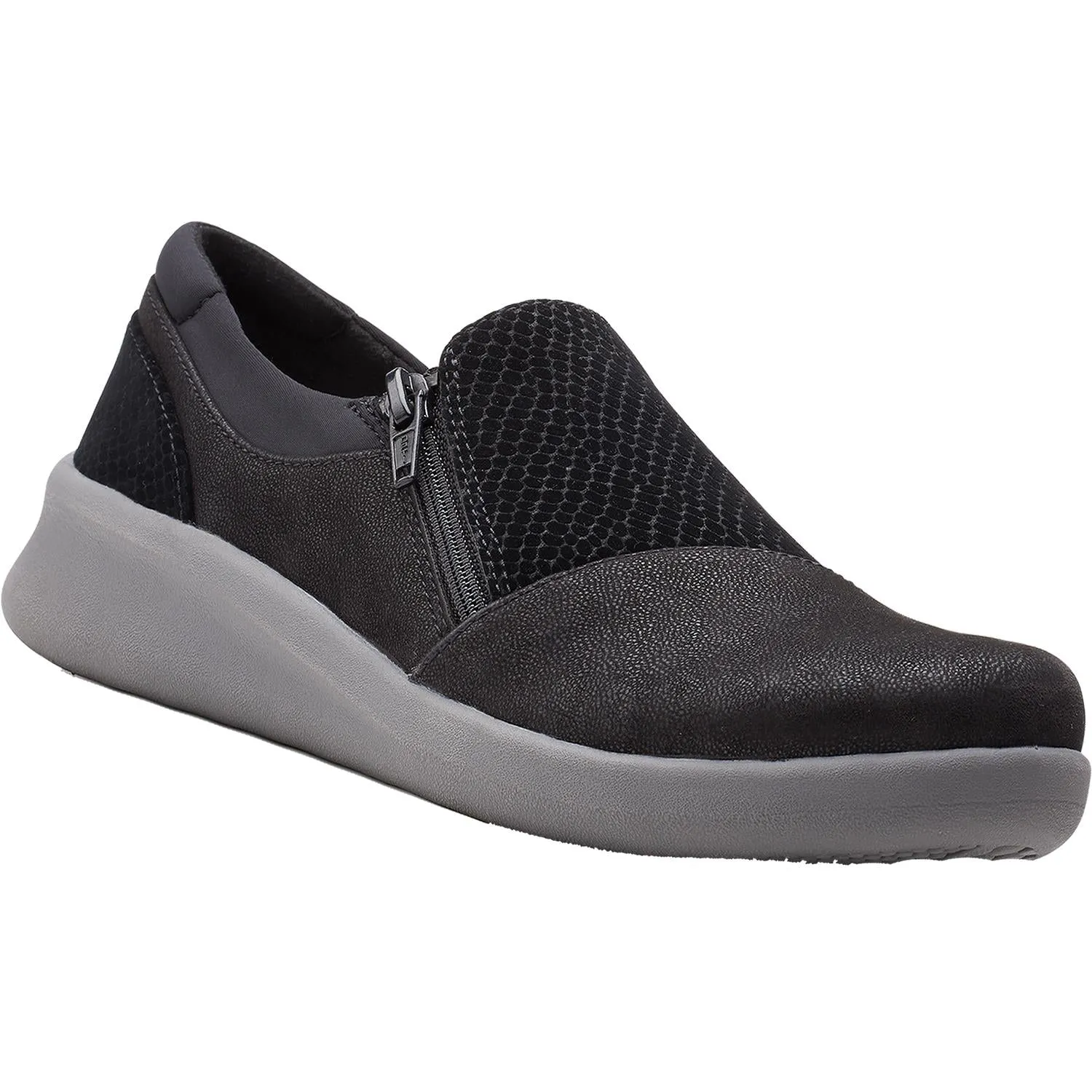 Women's Clarks Cloudsteppers Sillian 2.0 Day Black Fabric