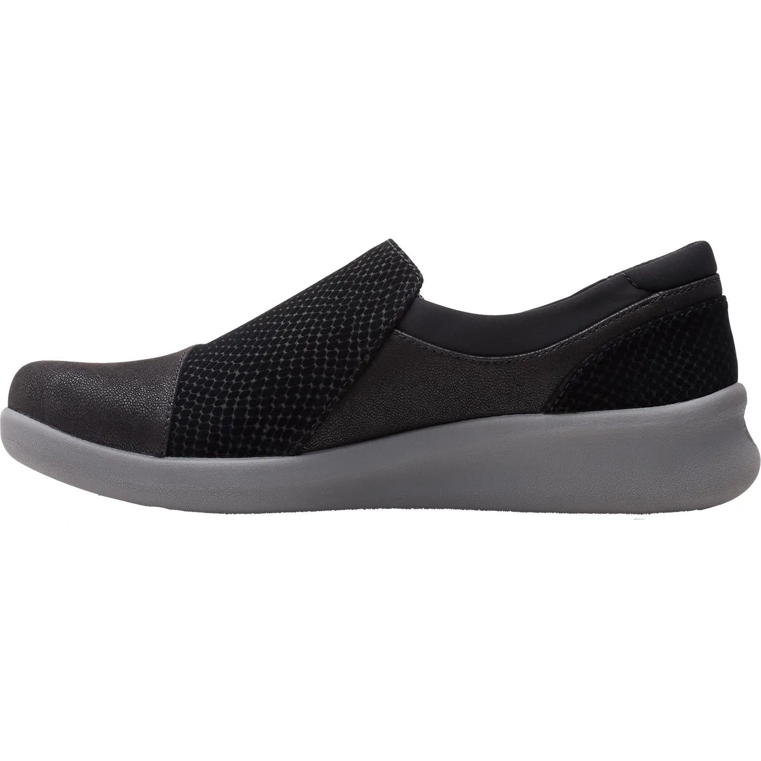 Women's Clarks Cloudsteppers Sillian 2.0 Day Black Fabric