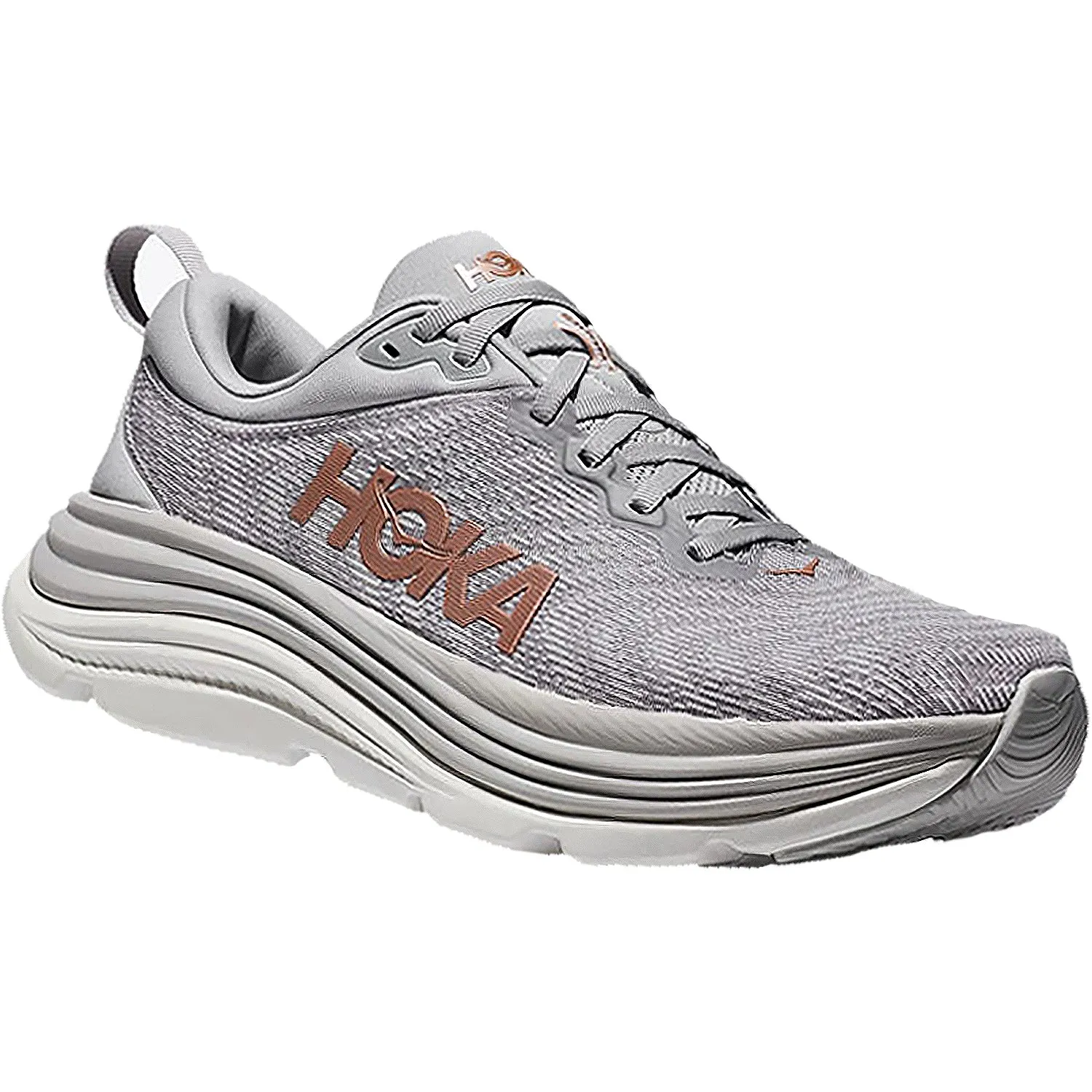 Women's Hoka Gaviota 5 Harbor Mist/Rose Gold Mesh