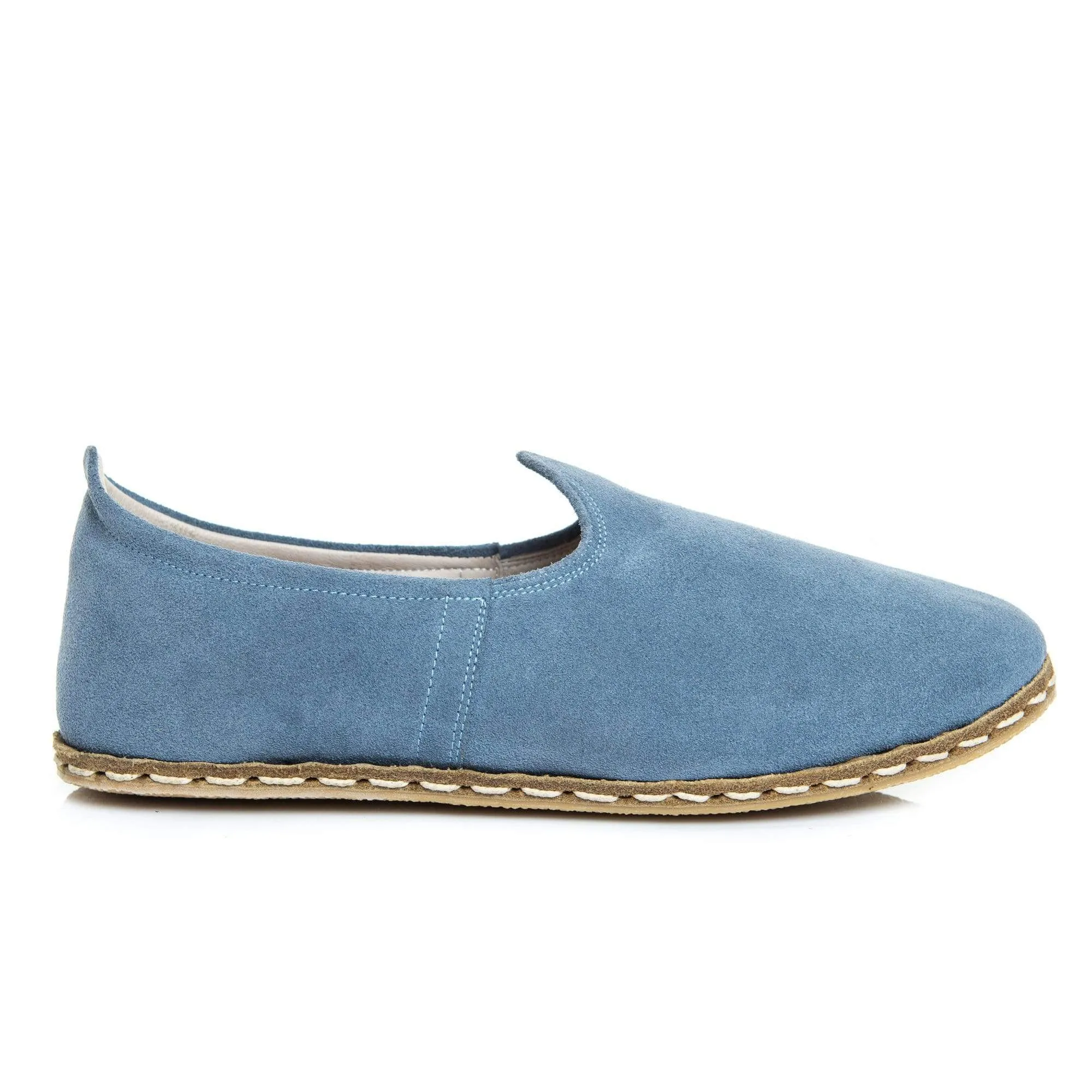 Women's Light Blue Slip On Shoes