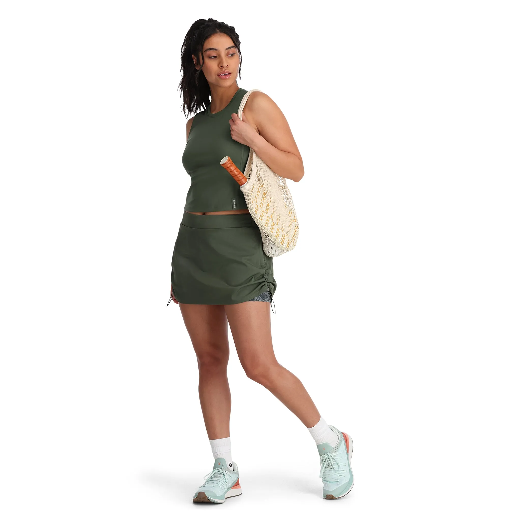 Womens Shift Skort - Thyme Green